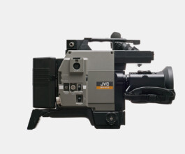 JVC BY-110 analog video camera close-up in studio
